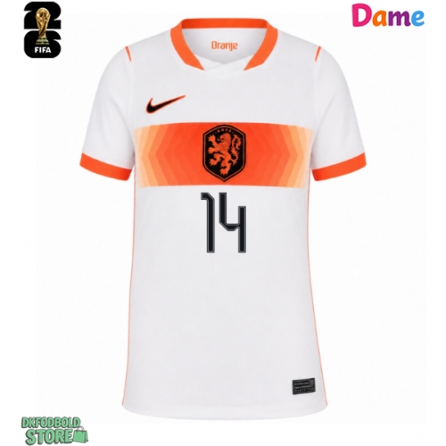 Holland Tijjani Reijnders #14 Replika Udebanetrøje Dame VM 2026 Kortærmet